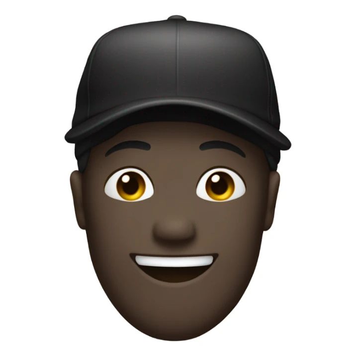 smile perfume emoji with black cap sticker