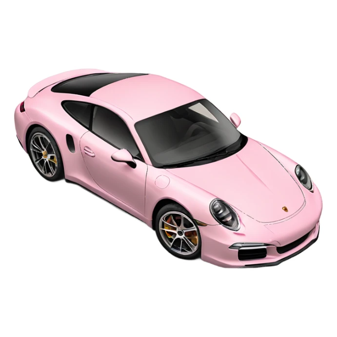 Light pink  new Porsche 911  sticker