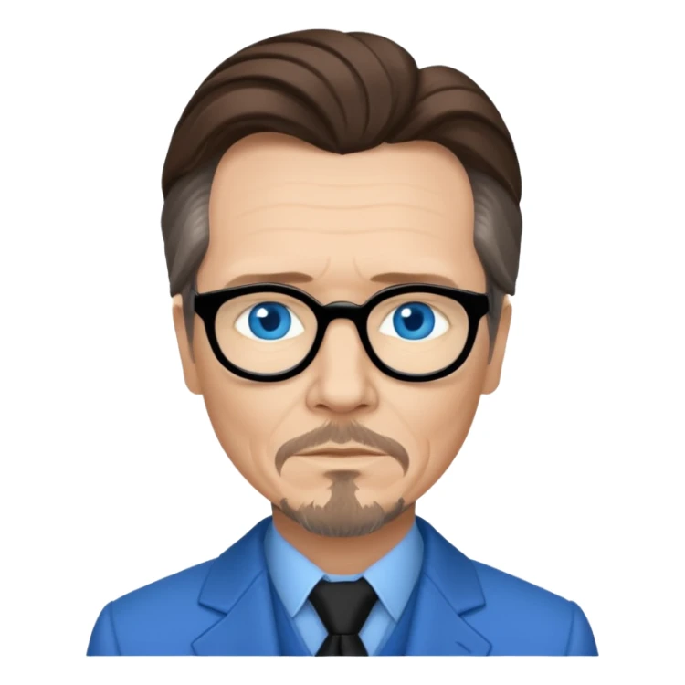 Gary Oldman with blue eyes sticker