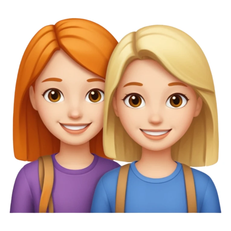 girl besties sticker