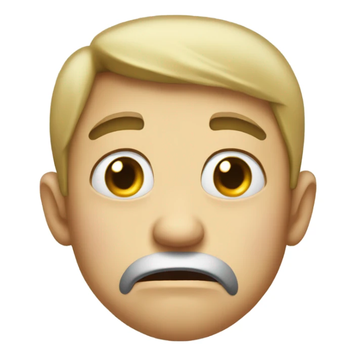 A face of disgust  sticker