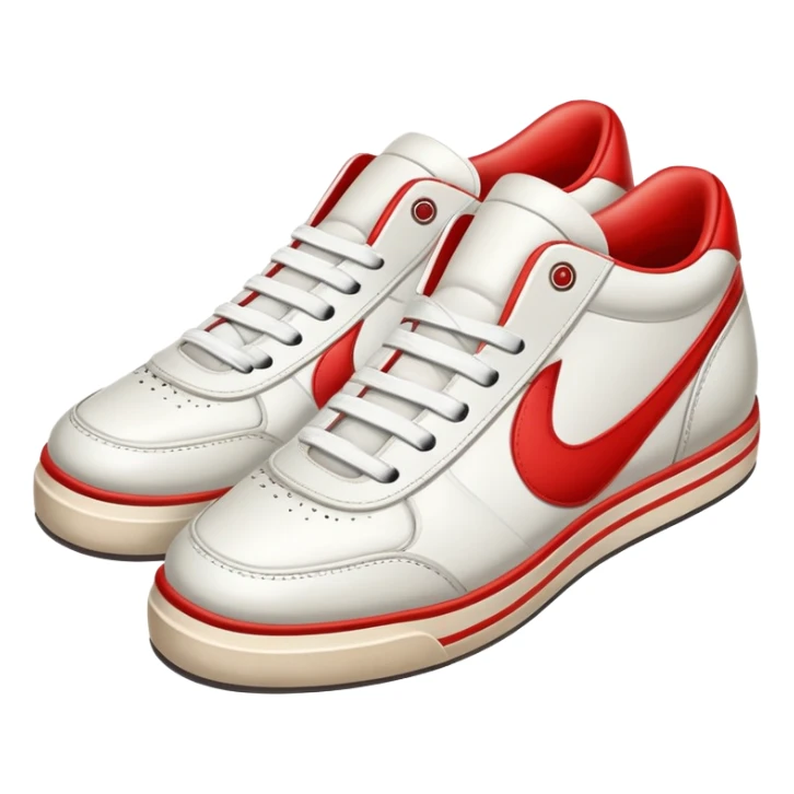 pair of retro sneakers sticker