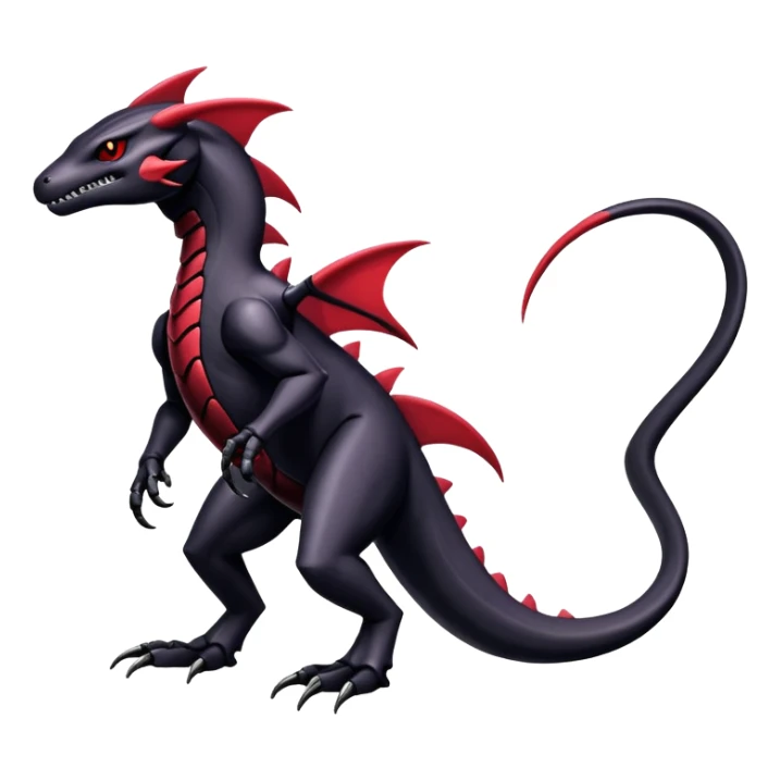 Shiny Gothic Edgy epic Salandit-Genesect-Miraidon-Fakémon-hybrid-creature (full body)  sticker