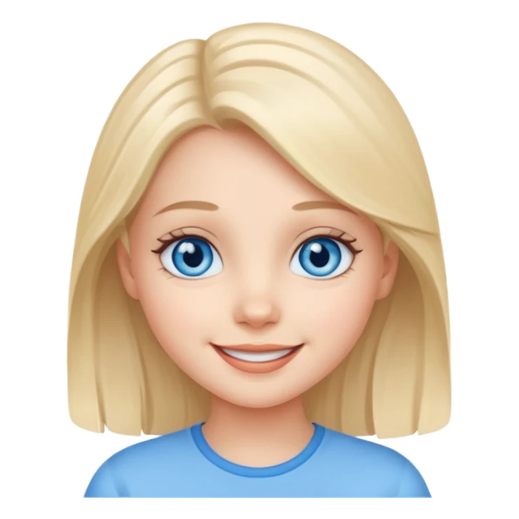 An bloude girl very cure sticker