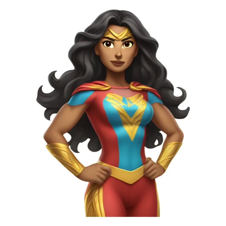 Latino woman superhero  sticker