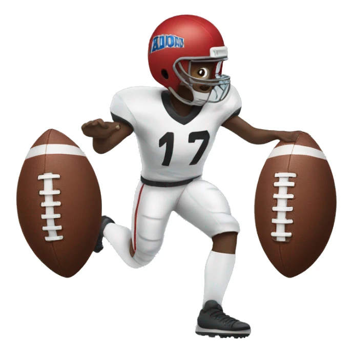 Football with legs  sticker
