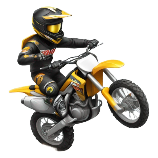 dirt bike wheelie sticker