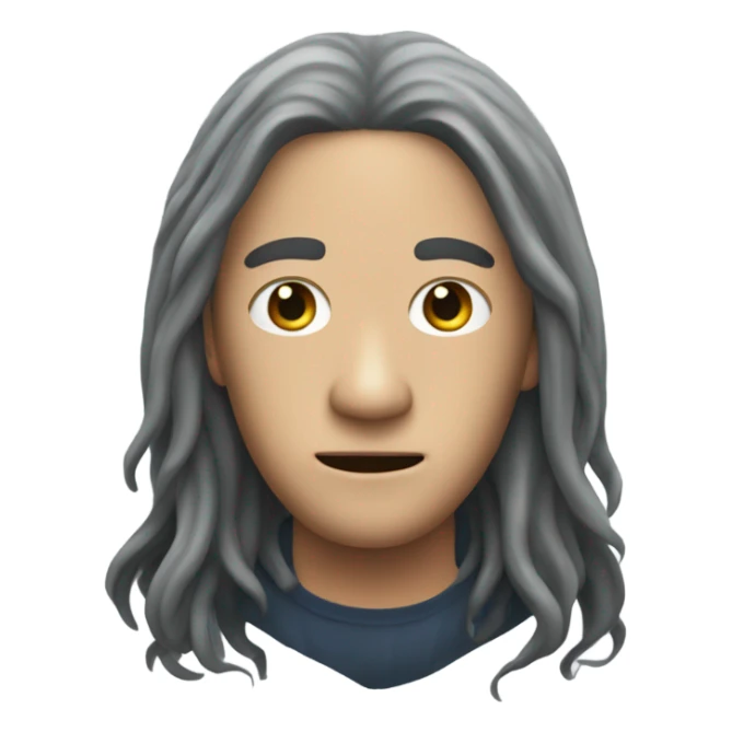 Squid game player in Long hair sticker