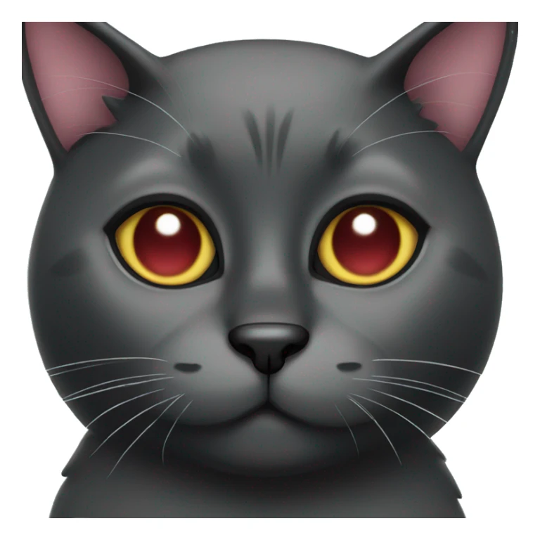 Black Cat with heart eyes sticker