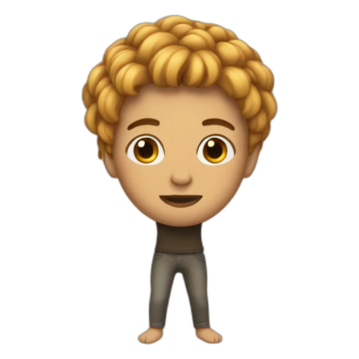 Hair with legs sticker