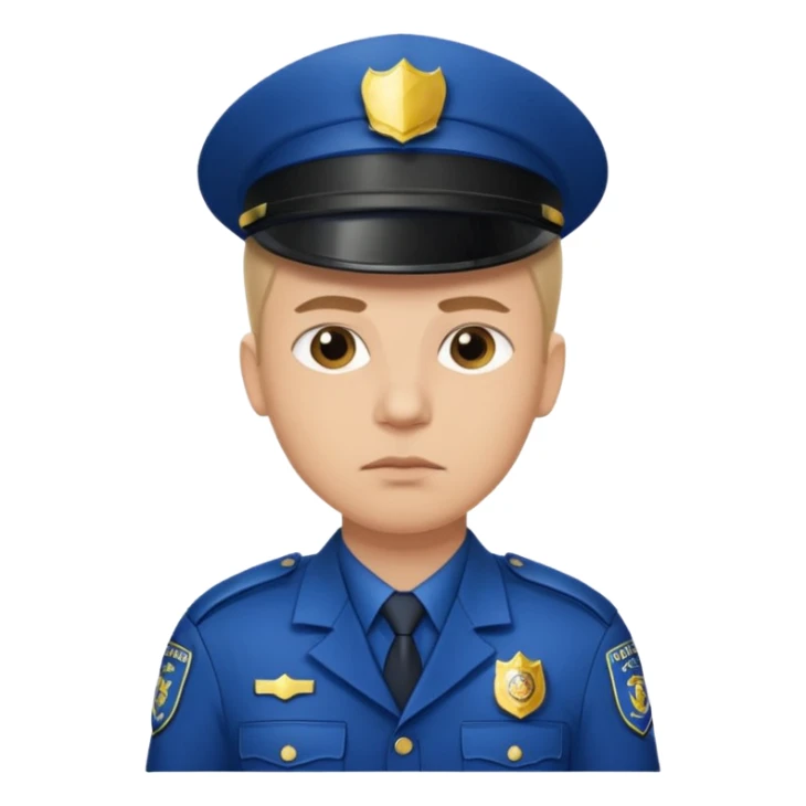 policia blanco europa sticker