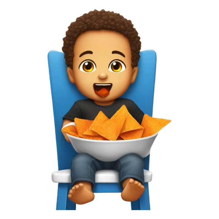 Baby Michael eating Doritos  sticker