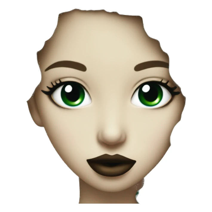 kiss lips beautiful dark emerald color sticker