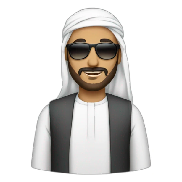 Arabie Muslim men with sunglasses sticker