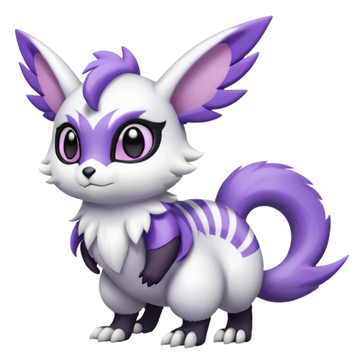 Shiny Furret-Absol-Noibat-Hybrid (Full body) sticker