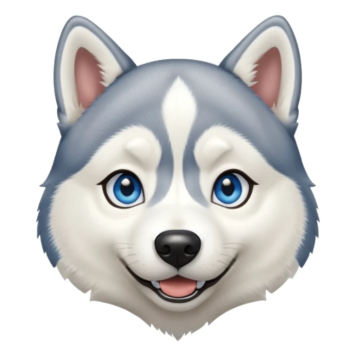 Happy siberian husky sticker