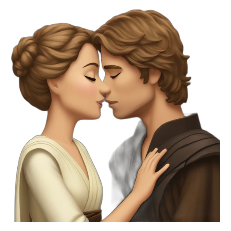Anakin Skywalker kissing sticker
