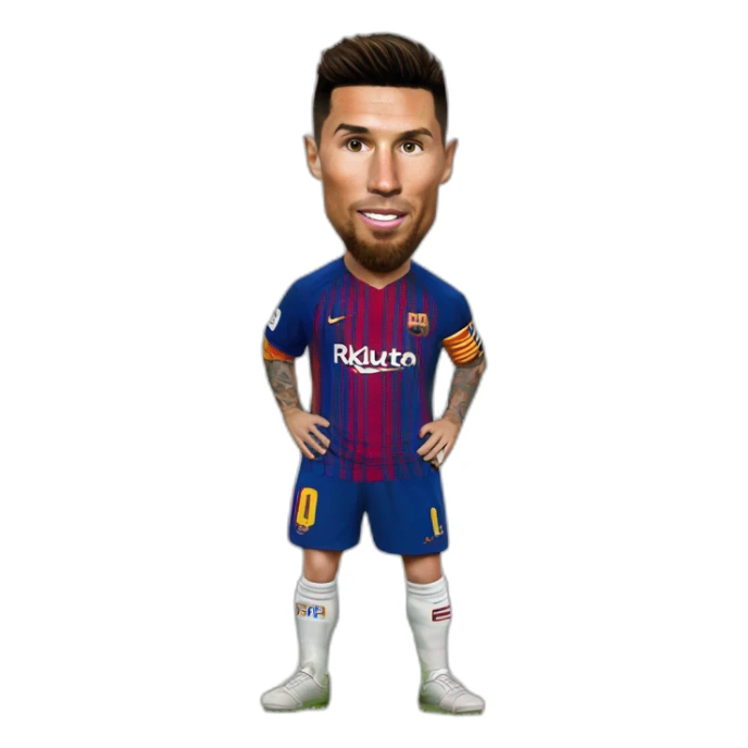 Ronaldo frappe messi sticker