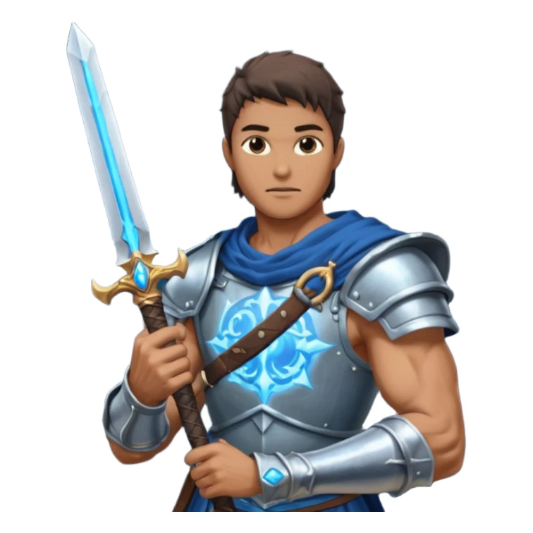 Man holding big DARK souls moonlight sword sticker