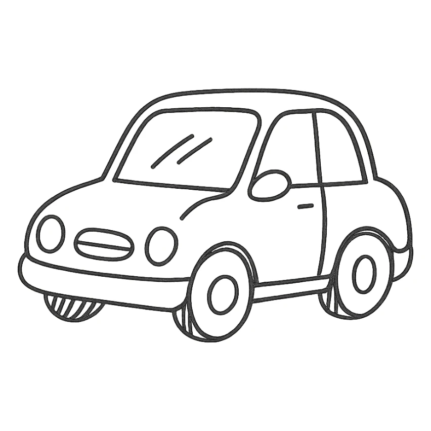 red and blue automobile icon sticker