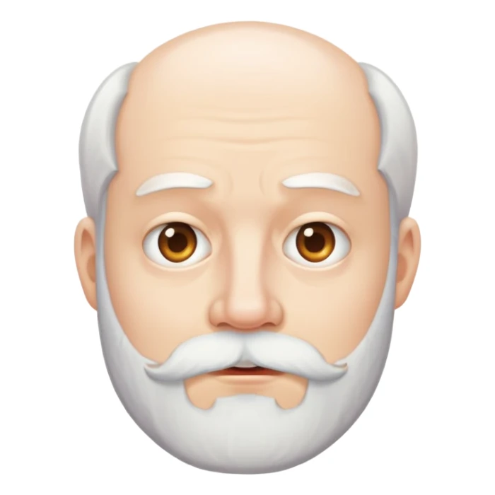 unhealthy  white chin beard sticker