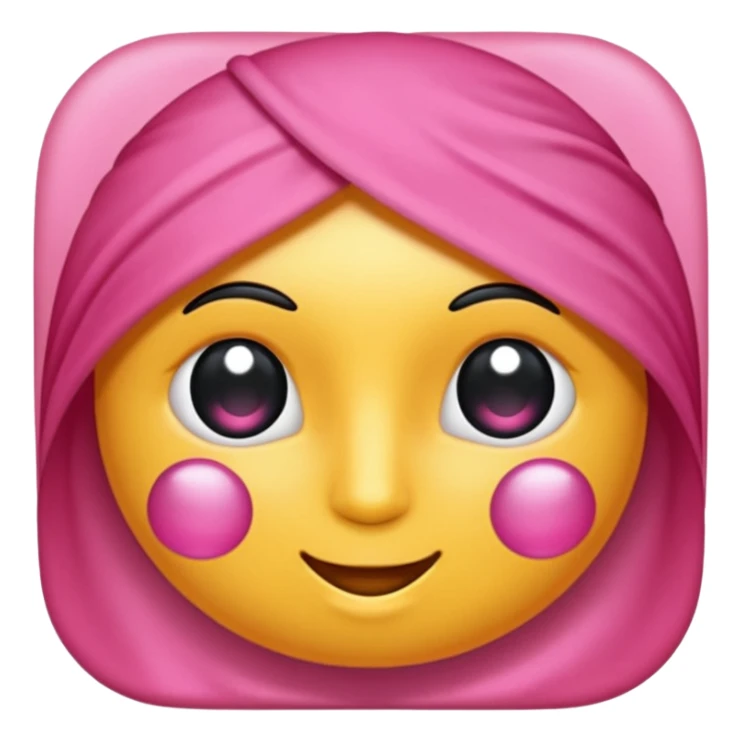 Um emoji de um laço rosa sticker