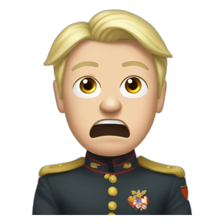 Marine lepen angry sticker