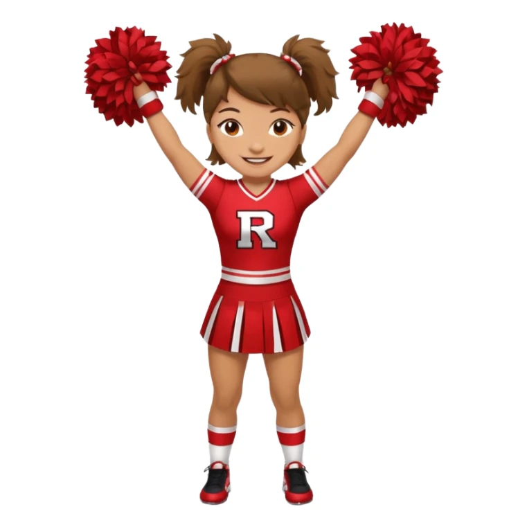 Rutgers full body Cheerleader sticker