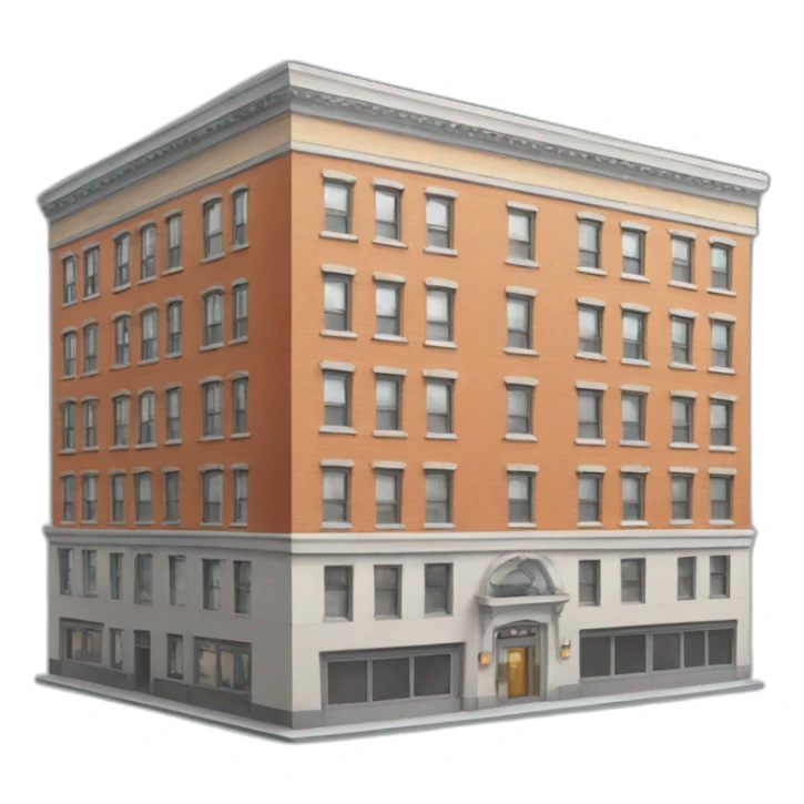 new york city building icon sticker