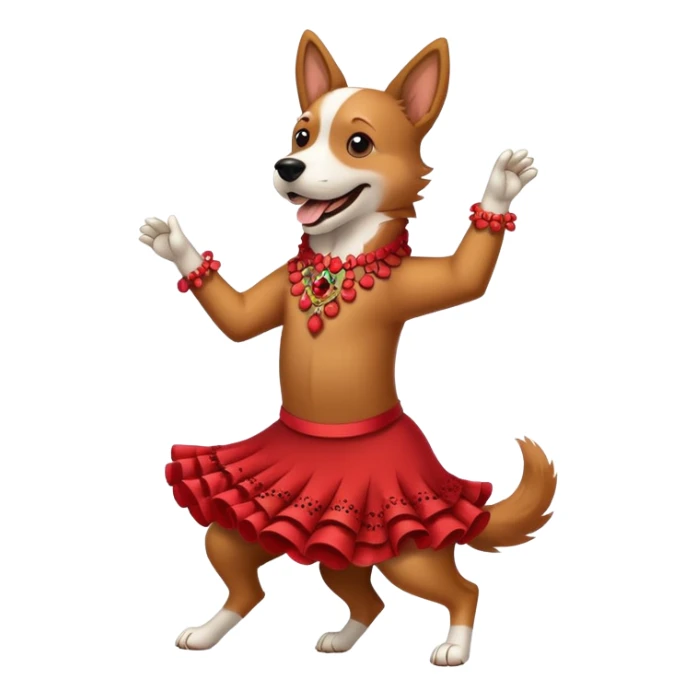 Perro bailando flamenco  sticker