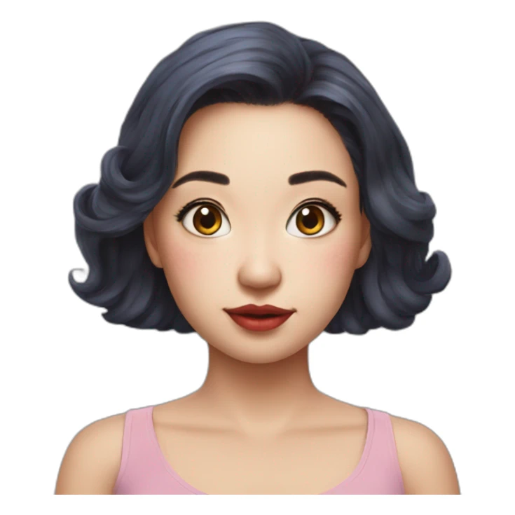 hyper realistic fishy Anna Paulina Luna sticker