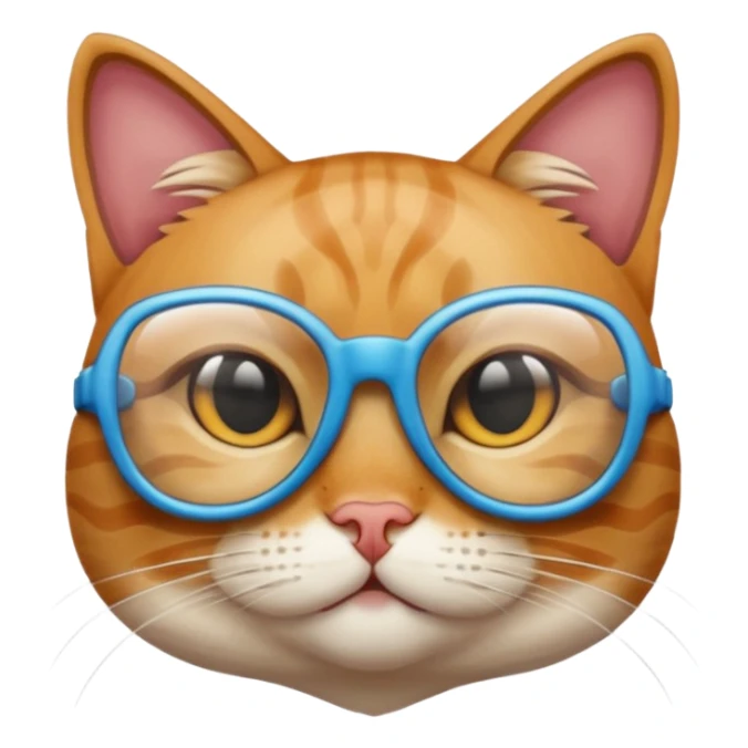 Cat wearing cooling glass 😎😺 sticker