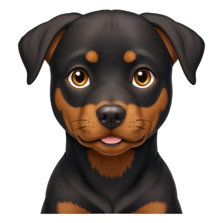 black and tan doberman rottweiler mix sticker