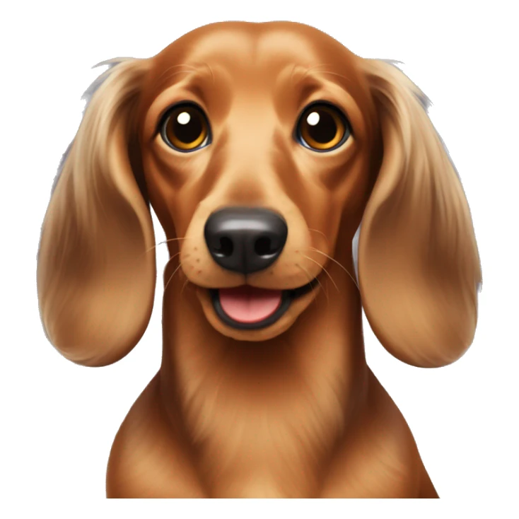 miniature long hair dachshund  sticker