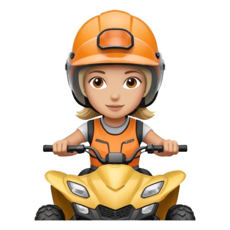 Atv ride girl sticker