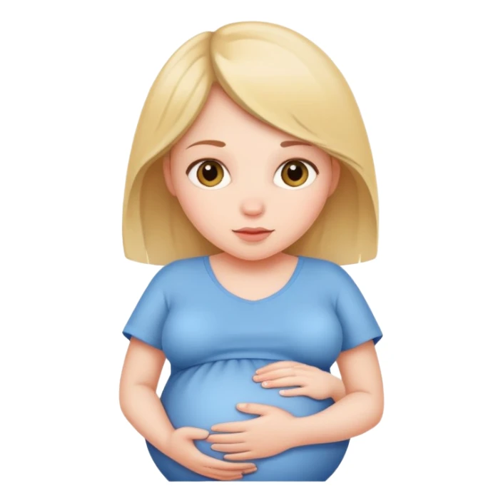 Pregnant girl sticker