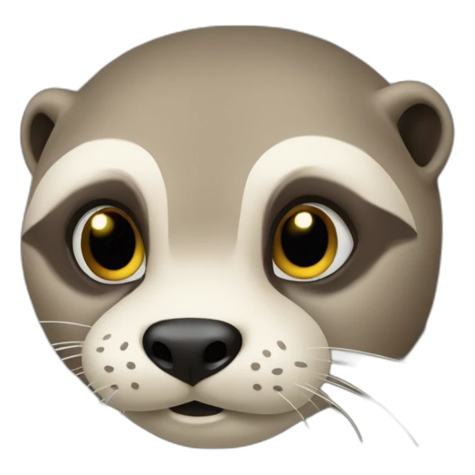 Loutre sur totrue sticker