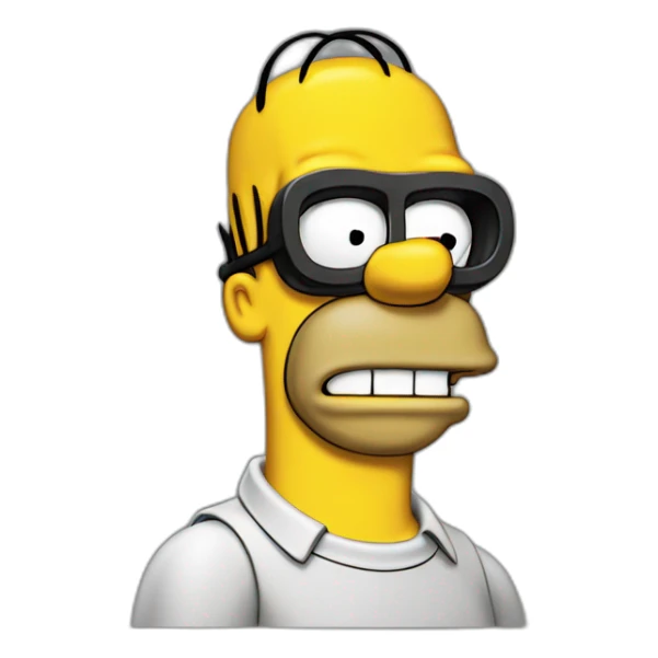 Homer Simpson déguisé en Batman sticker