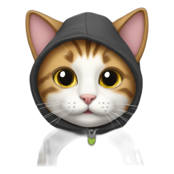 cat wearing cat costume sticker