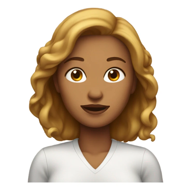 woman with defined jawline sticker