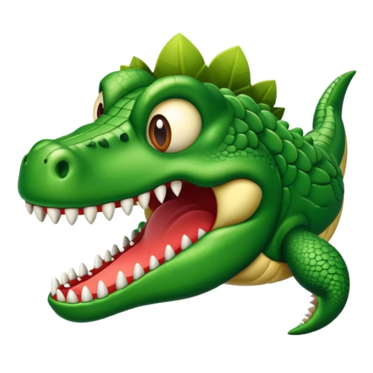 Un avión con cabeza de cocodrilo  sticker