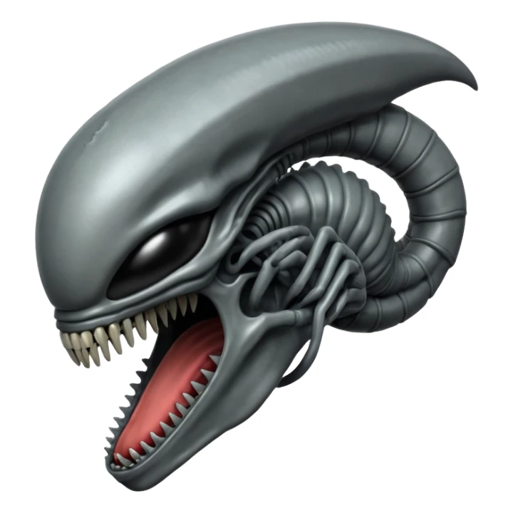 gray xenomorph from movie alien sticker