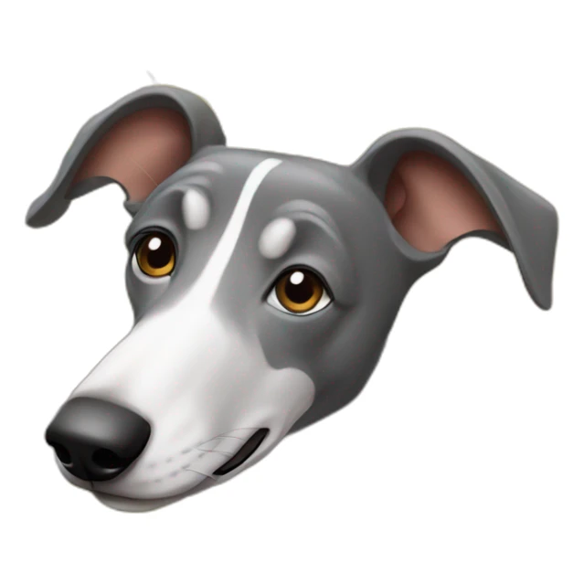 Greyhound near fence sticker