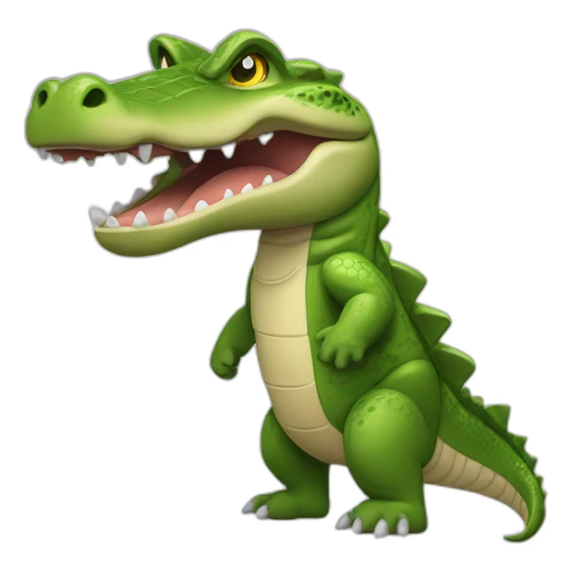 crocodile jiu jitsu muscular sticker