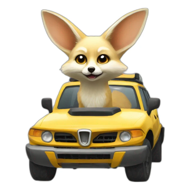 fennec car in ro cket league sticker