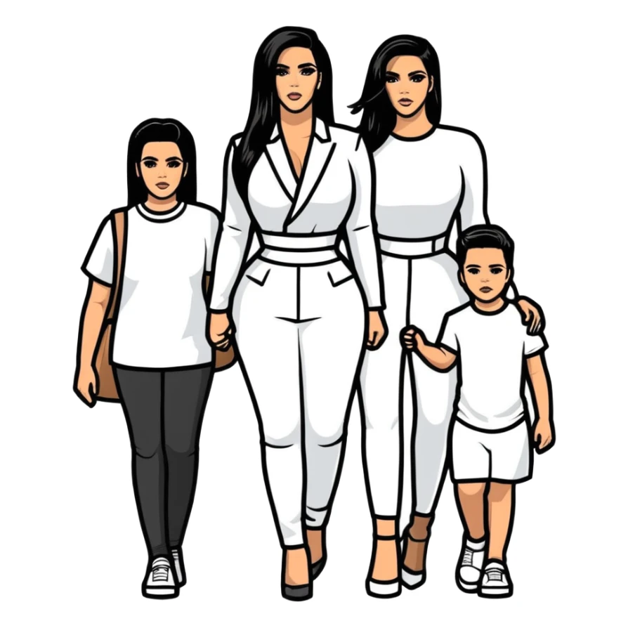 Kardashian family sticker
