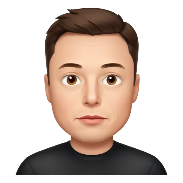 only the head no shoulders of elon musk  sticker