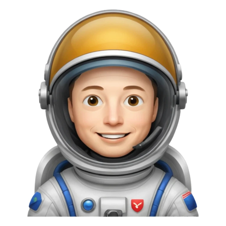 Elon Musk in the space Funny sticker