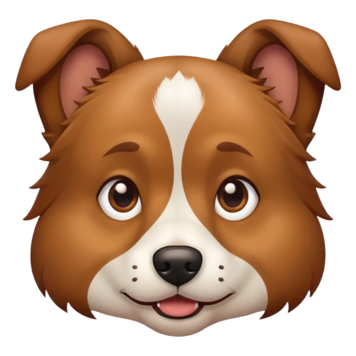 the snide face of a dog sticker