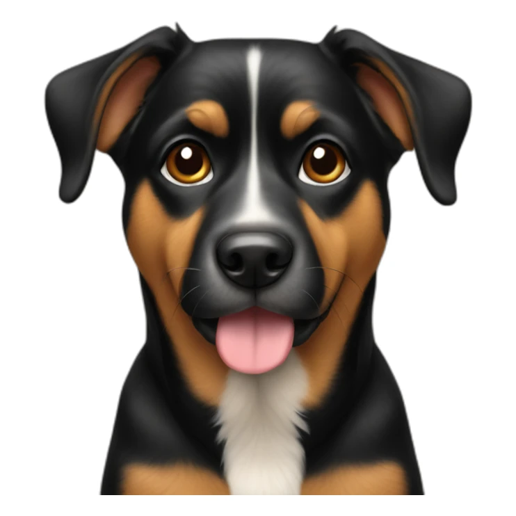 Black and tan dog sticker
